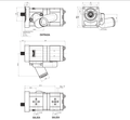 Bomba Hidráulica Massey Ferguson MF A-016 4299 — desenho técnico