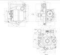 Bomba Hidráulica CNH A-008 Ford New Holland TB/TS — desenho técnico