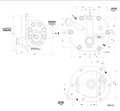 Bomba Hidráulica Ford New Holland CNH A-004 340/4630 — desenho técnico