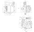 Bomba Hidráulica CNH A-024 New Holland T6 Series — desenho técnico