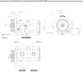 Bomba Hidráulica John Deere Série 5000/5003/5010/5020/6000 – Bomba Aplicação JD A-005 — desenho técnico