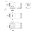 Bomba Hidráulica Direção/Levante Massey Ferguson MF A-013 — desenho técnico