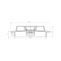 Tampa de abastecimento 255 mm – desenho técnico com dimensões | APP Agro Peças Padrão